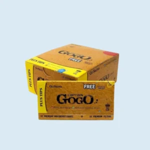 Captain Gogo Go Plus Rolling Paper + Roach (King Size)